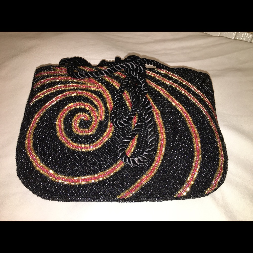 Sequin Embellished Clutch Bag with Crossbody Strap
